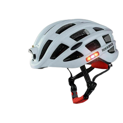 Casco con alarma de luz de advertencia para bicicleta