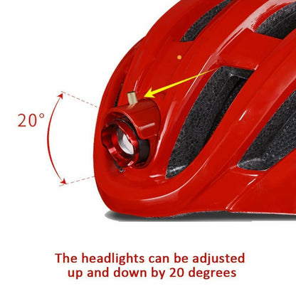 Casco con alarma de luz de advertencia para bicicleta